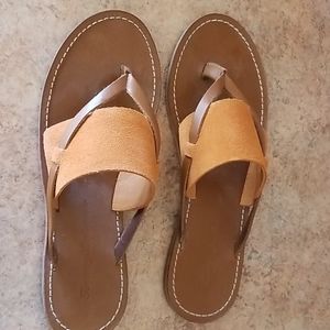 Tommy Bahama leather sandals.